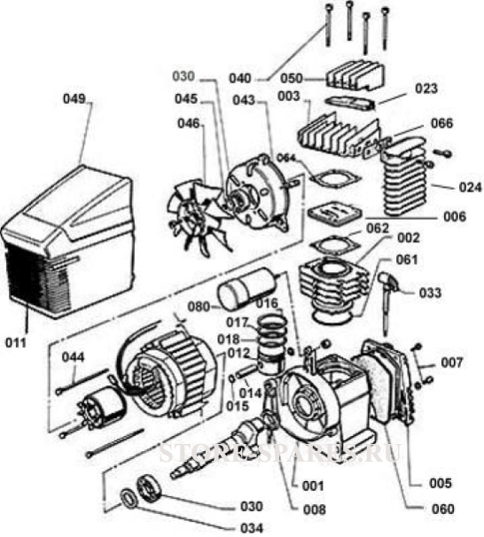 Нажмите чтобы посмотреть схему компрессора Abac F1 310