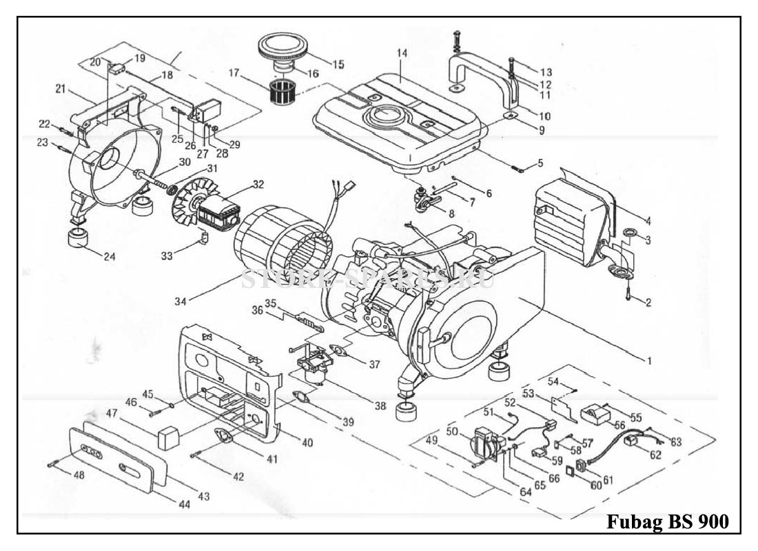 Нажмите чтобы посмотреть схему электростанции Fubag BS 900
