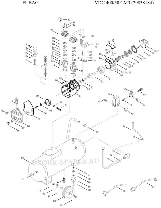 Нажмите чтобы посмотреть схему компрессора Fubag VDC 400/50 29838184_TD