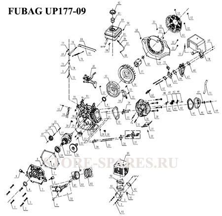 Нажмите чтобы посмотреть схему двигателя FUBAG UP177-09