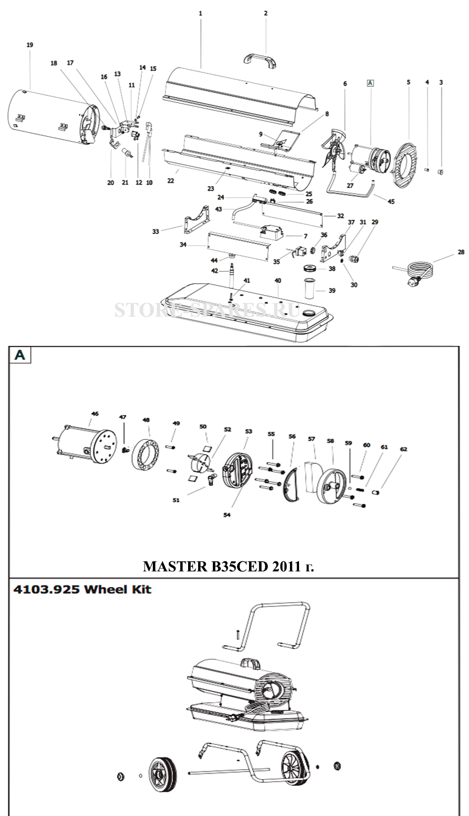 Нажмите чтобы посмотреть схему тепловой пушки MASTER B35CED 2011 г.в.